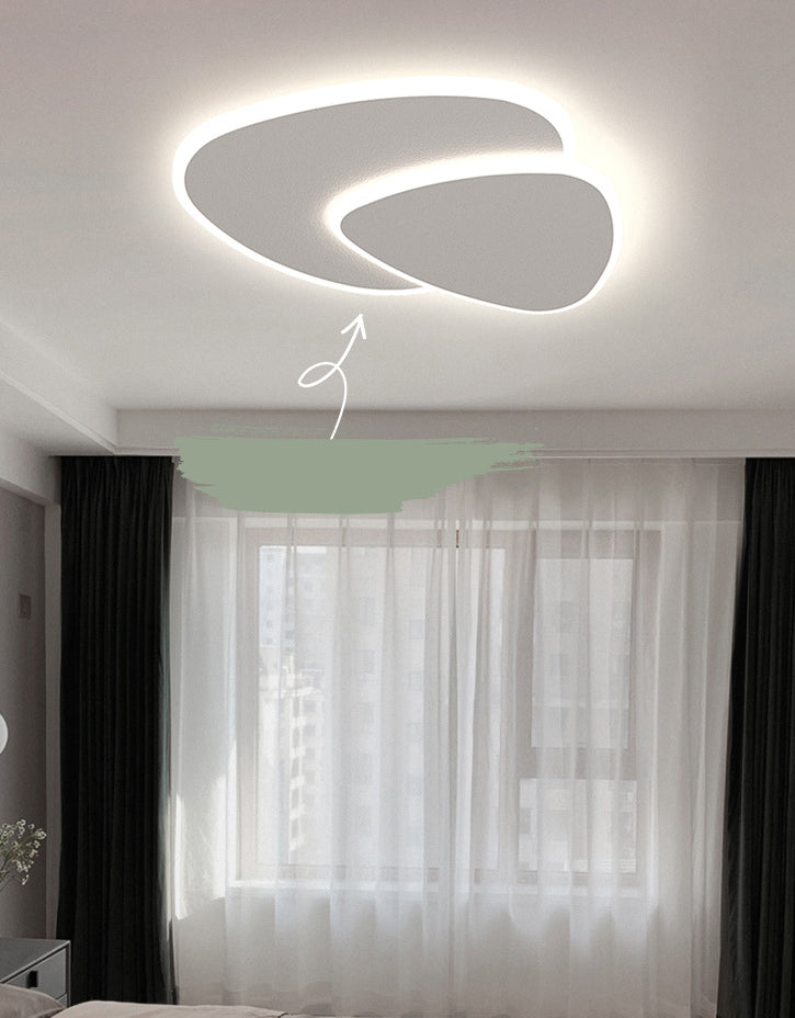 Stone Flush Mount Light Fixtures Acrylic Minimalist Flush Mount Ceiling Light for Bedroom