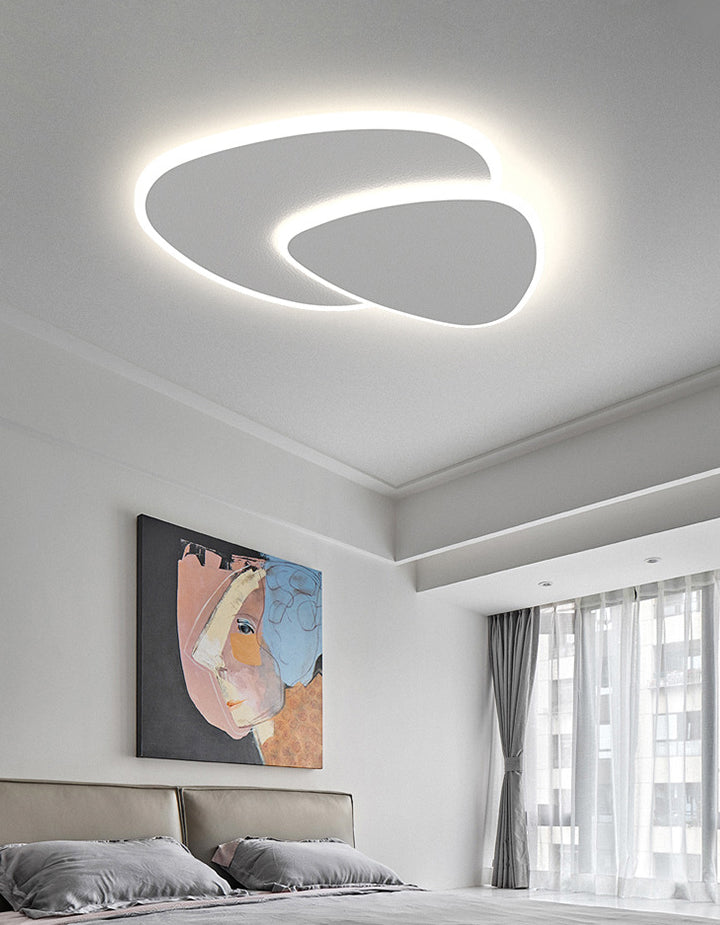 Stone Flush Mount Light Fixtures Acrylic Minimalist Flush Mount Ceiling Light for Bedroom