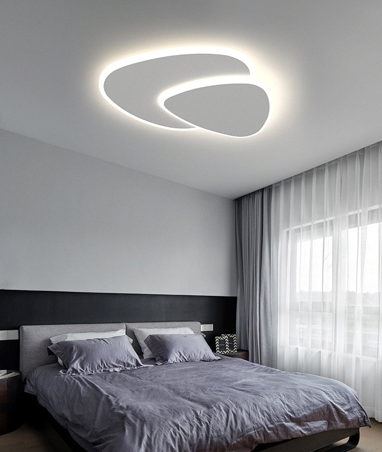 Stone Flush Mount Light Fixtures Acrylic Minimalist Flush Mount Ceiling Light for Bedroom
