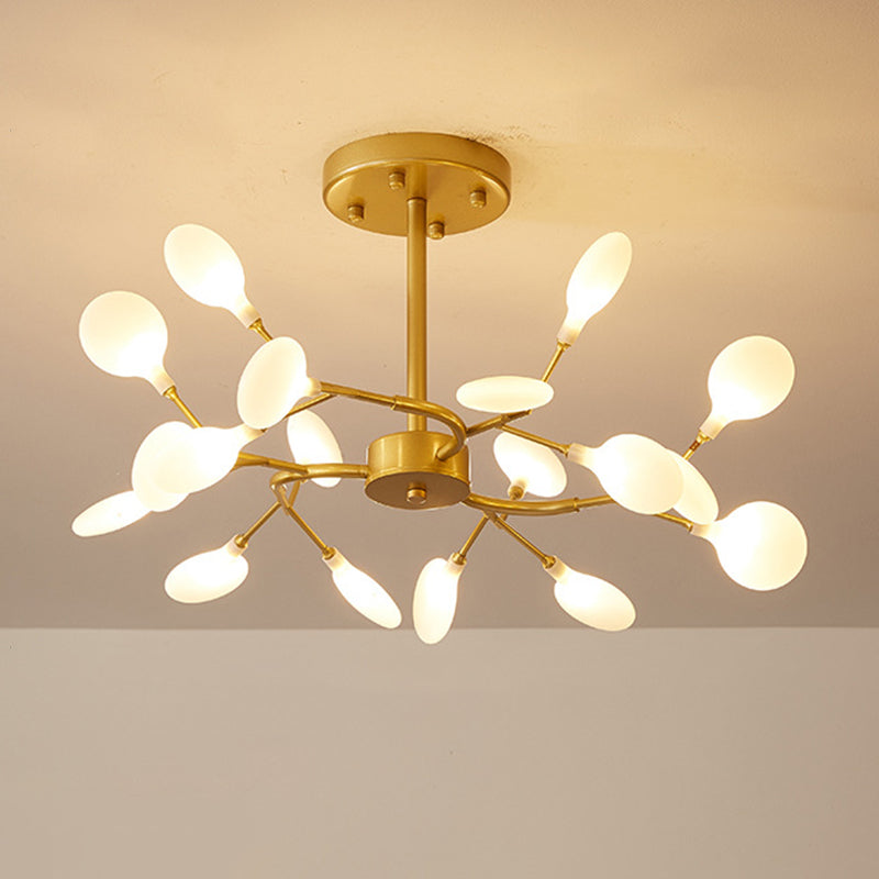 Lámparas de lámpara de rociado Luz de colgante de estilo minimalista moderno con sombra acrílica para sala de estar