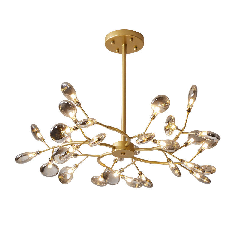 Lámparas de lámpara de rociado Luz de colgante de estilo minimalista moderno con sombra acrílica para sala de estar