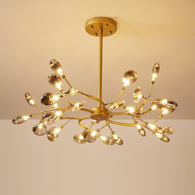 Lámparas de lámpara de rociado Luz de colgante de estilo minimalista moderno con sombra acrílica para sala de estar