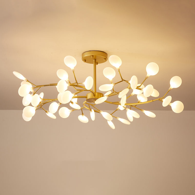 Lámparas de lámpara de rociado Luz de colgante de estilo minimalista moderno con sombra acrílica para sala de estar