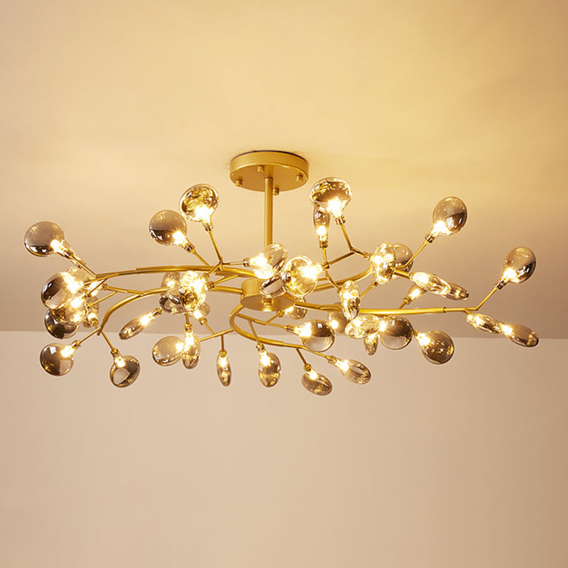 Lámparas de lámpara de rociado Luz de colgante de estilo minimalista moderno con sombra acrílica para sala de estar