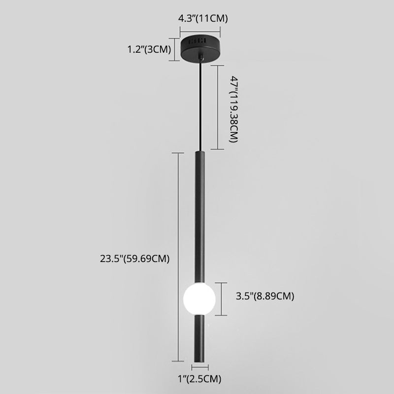 Minimalistische Streifen -Federleuchte Acryl Wohnzimmer LED -Anhänger Licht