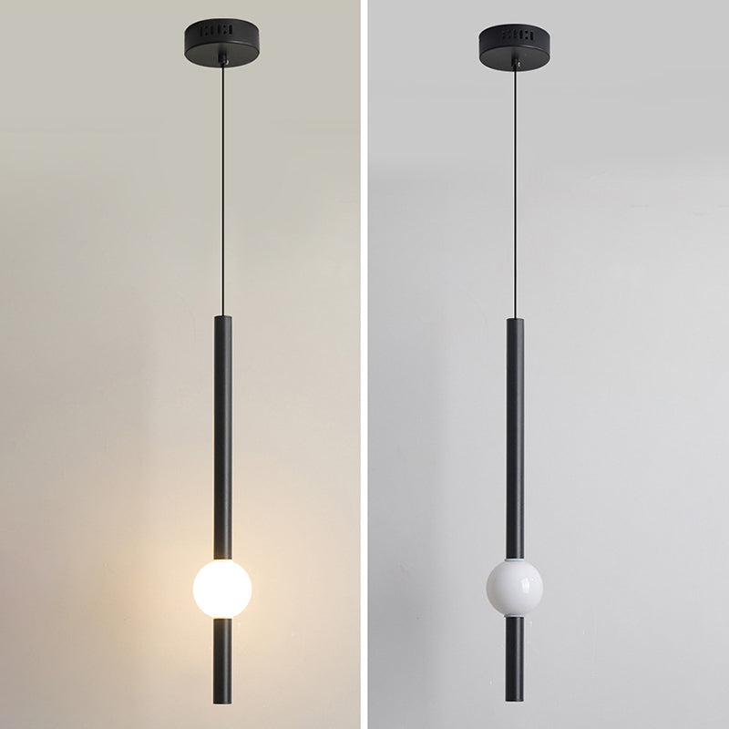 Minimalistische Streifen -Federleuchte Acryl Wohnzimmer LED -Anhänger Licht