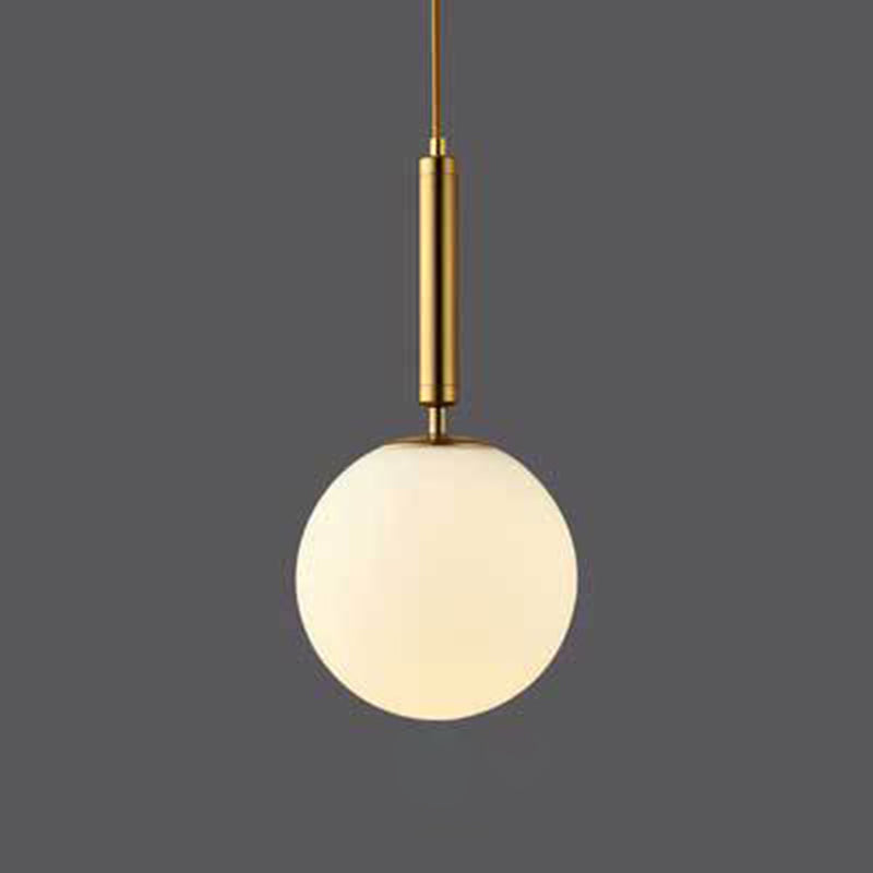 Planet Ceiling Pendant Light Postmodern Glass 1-Light Bedroom Pendulum Lighting