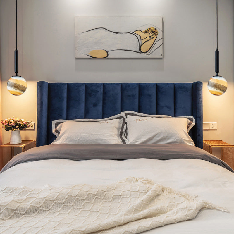 Luz de colgante de techo planeta Postmodern Glass Péndulo de dormitorio de 1 linda