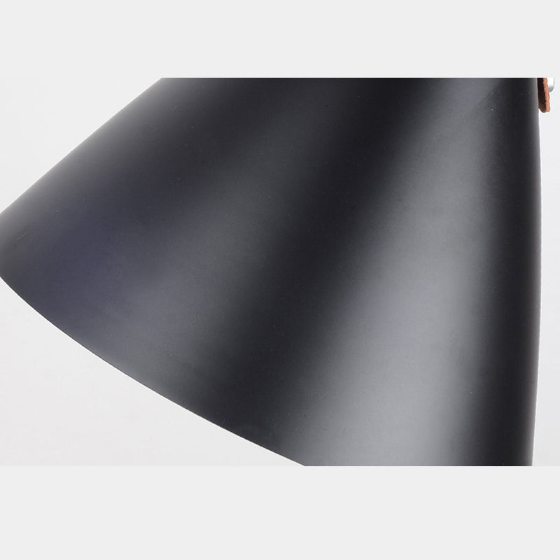 Modern Macaron colgante cónico de metal ligero de metal de 1 luz para la mesa del comedor