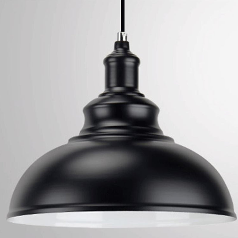 1 Luce a cupola a cupola lampade appesa a un soffitto in metallo in stile industriale per ristorante