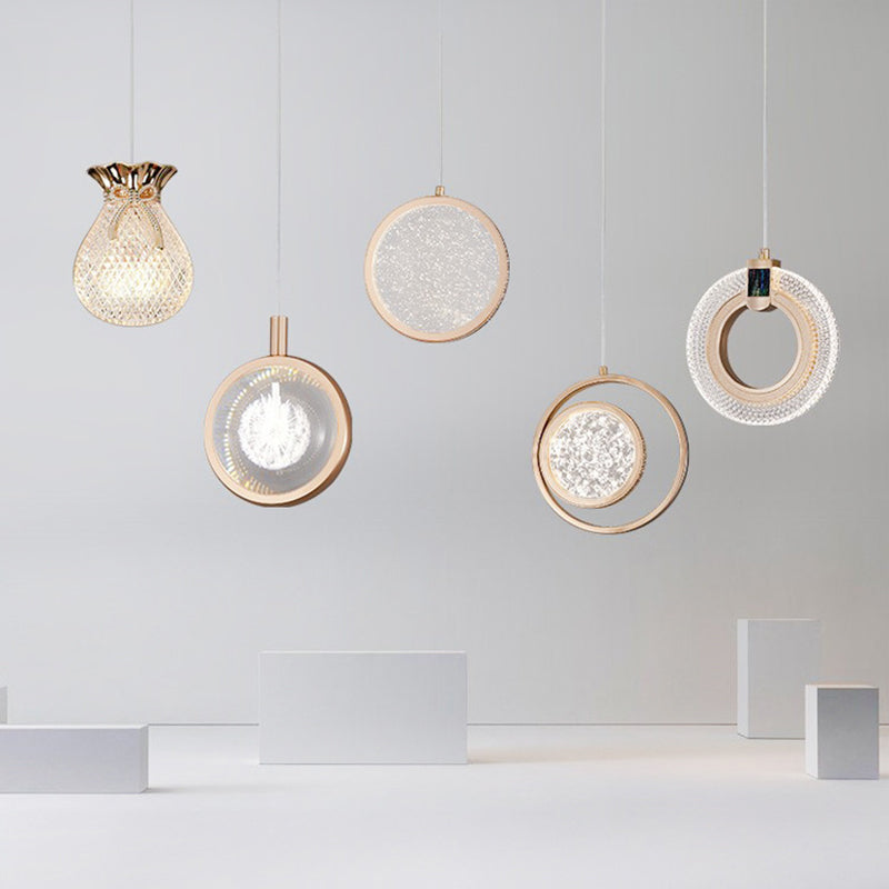 Moderner minimalistischer Stil hängender Anhänger Lichter Metal 1 Licht Anhänger Lichter für Wohnzimmer