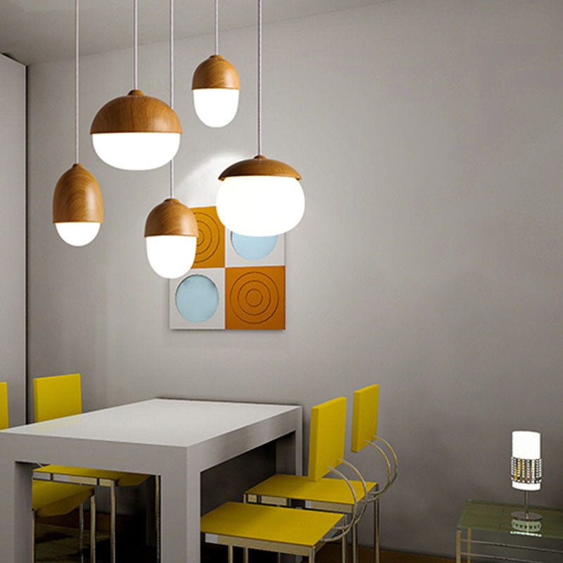 1 leichte hängende Lichter moderne einfache Wasserglasdecke für das Restaurant