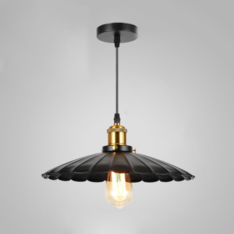 Shade Pendant Light Fixtures Industrial Vintage Style 1 Light Metal Pendants for Dinning Room