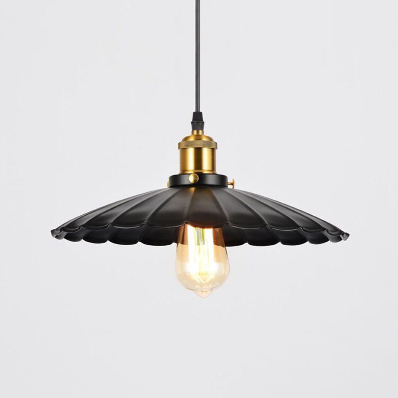 Shade Pendant Light Fixtures Industrial Vintage Style 1 Light Metal Pendants for Dinning Room