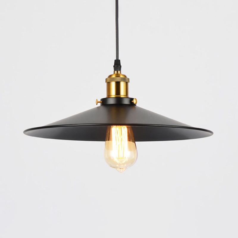 Shade Pendant Light Fixtures Industrial Vintage Style 1 Light Metal Pendants for Dinning Room