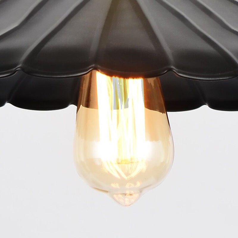 Shade Pendant Light Fixtures Industrial Vintage Style 1 Light Metal Pendants for Dinning Room