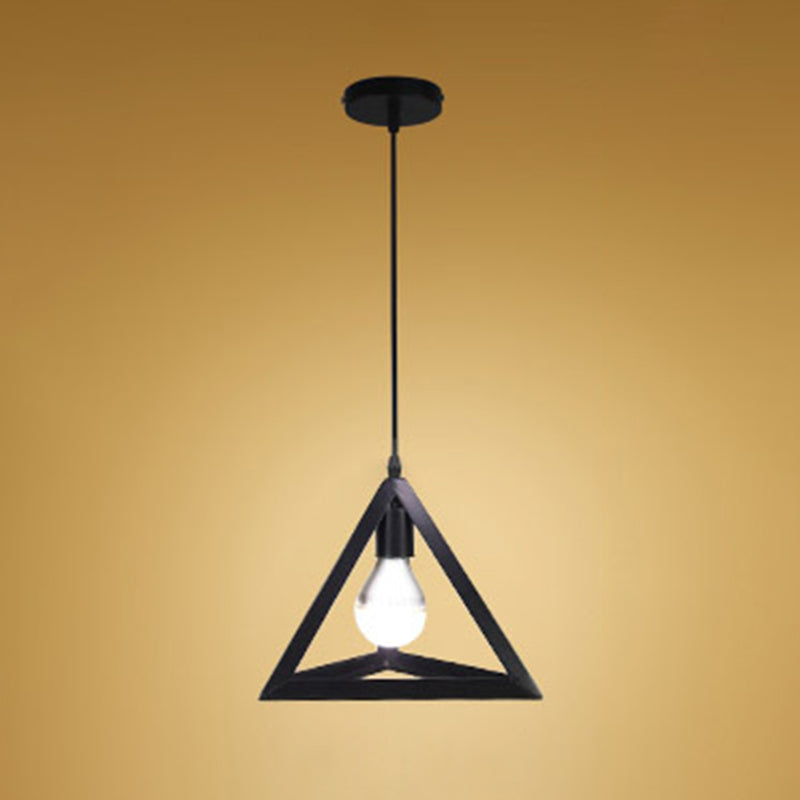 1-Light Cage Shade Pendant Light Vintage Industrial Style Metal Pendant Light for Dinning Room