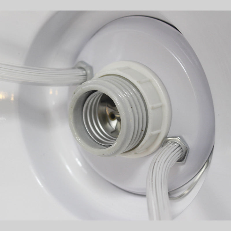 Luz de colgante en forma de campana negra lámpara de suspensión de metal de 1 bombilla nórdica con cable elástico y mango