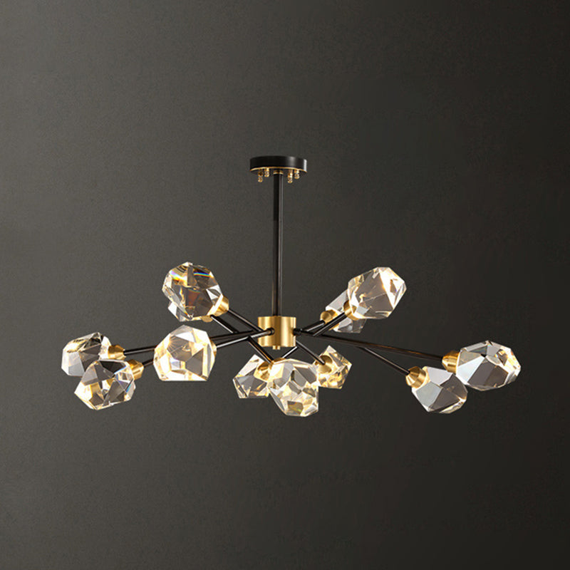 Modern Minimalist Style Spray Hanging Pendant Lights Crystal Pendant Lamp for Living Room