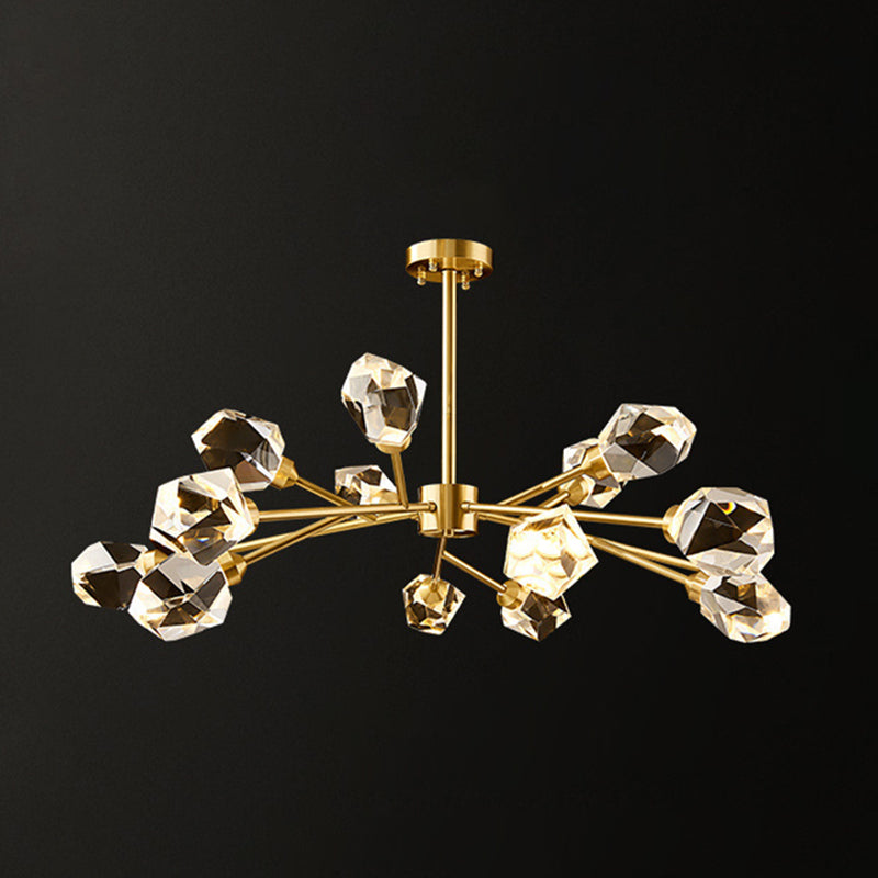 Modern Minimalist Style Spray Hanging Pendant Lights Crystal Pendant Lamp for Living Room