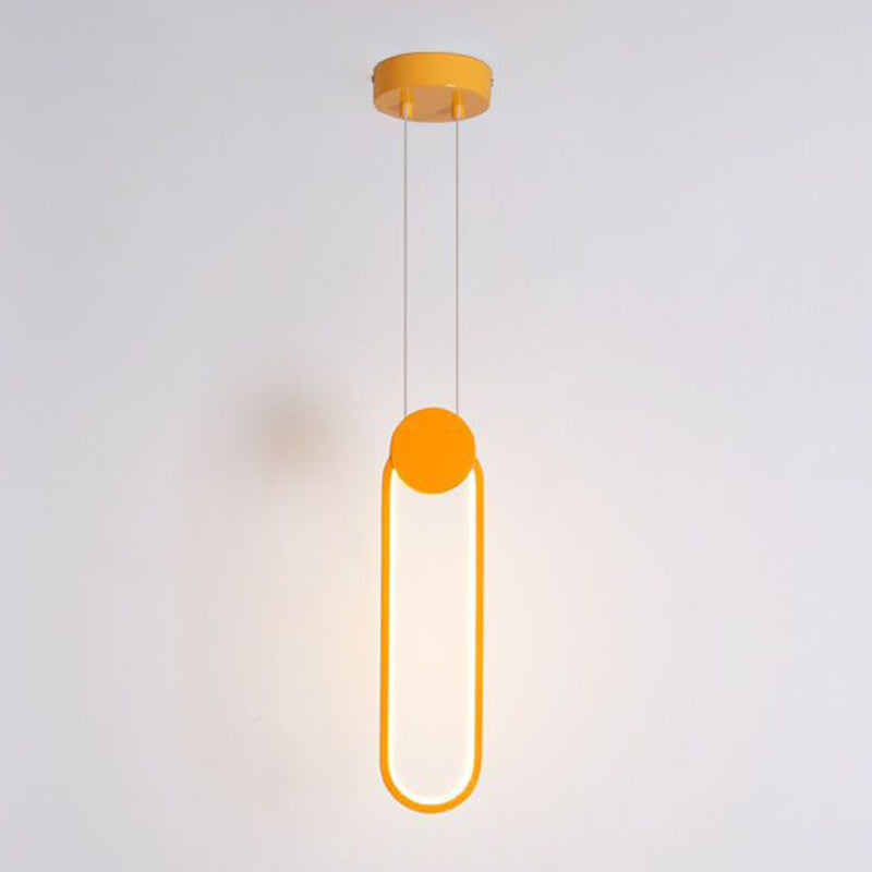 Modern Minimalist Style Cord Hung Hanging Pendant Lights Metal Ceiling Lamp in Black Finish for Bedroom