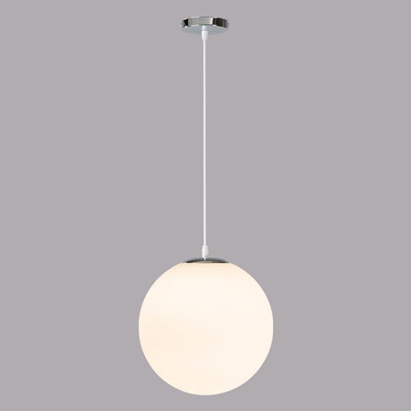 Moderna sfera di design minimalista lampada sospesa Opal Glass Glass Glass 1 Luce Light Light