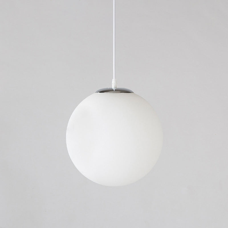 Moderna sfera di design minimalista lampada sospesa Opal Glass Glass Glass 1 Luce Light Light
