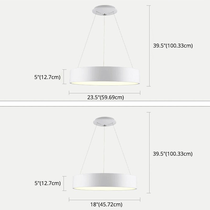 Modern de lámparas de colgante de colgante de estilo minimalista de estilo acrílico colgante de techo acrílico para sala de estar