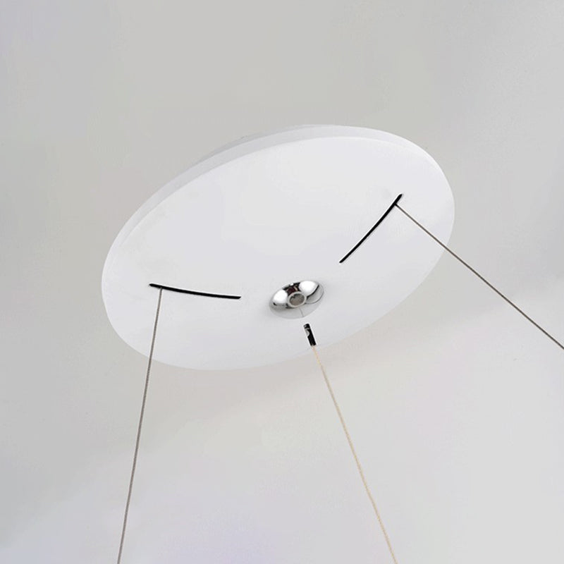 Modern de lámparas de colgante de colgante de estilo minimalista de estilo acrílico colgante de techo acrílico para sala de estar