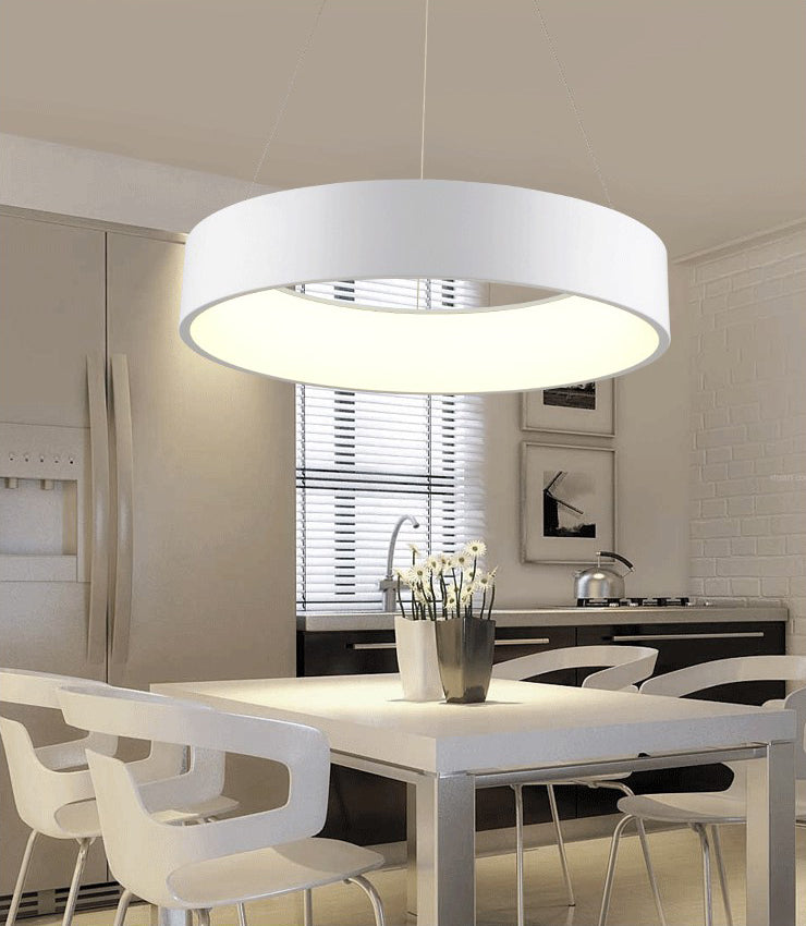 Modern de lámparas de colgante de colgante de estilo minimalista de estilo acrílico colgante de techo acrílico para sala de estar