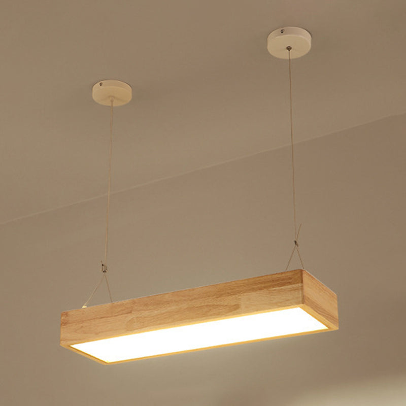 Lámparas de colgante de madera para el comedor