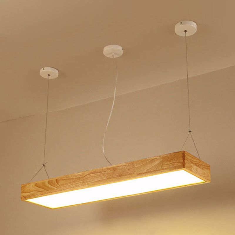 Lámparas de colgante de madera para el comedor