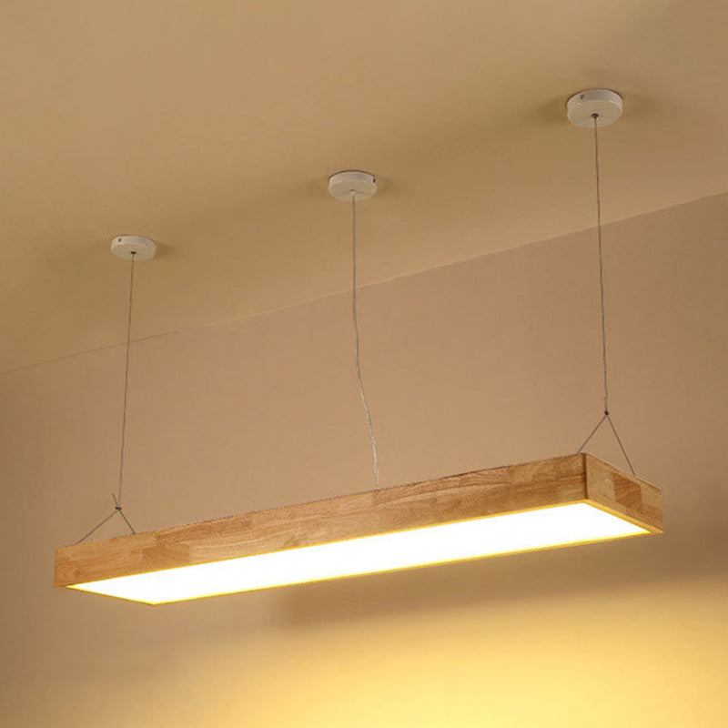 Lámparas de colgante de madera para el comedor