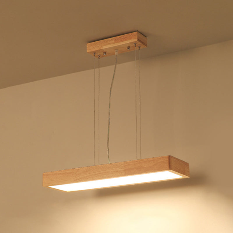 Lámparas de colgante de madera para el comedor