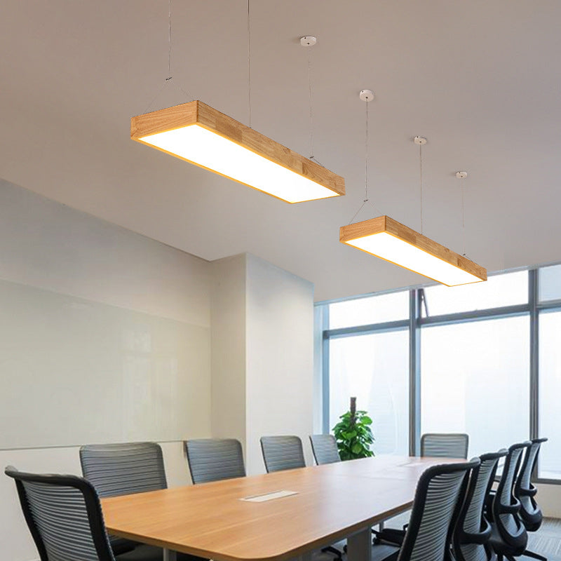 Lámparas de colgante de madera para el comedor