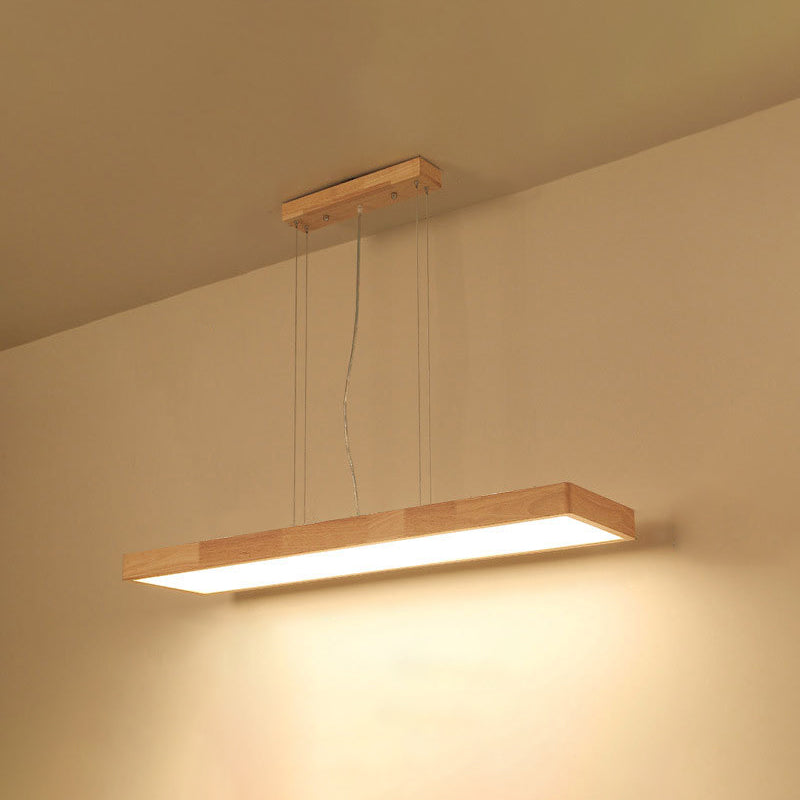 Lámparas de colgante de madera para el comedor