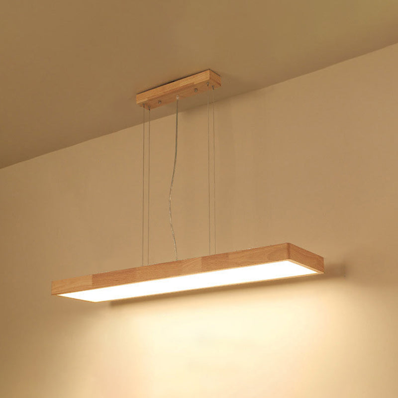 Lámparas de colgante de madera para el comedor