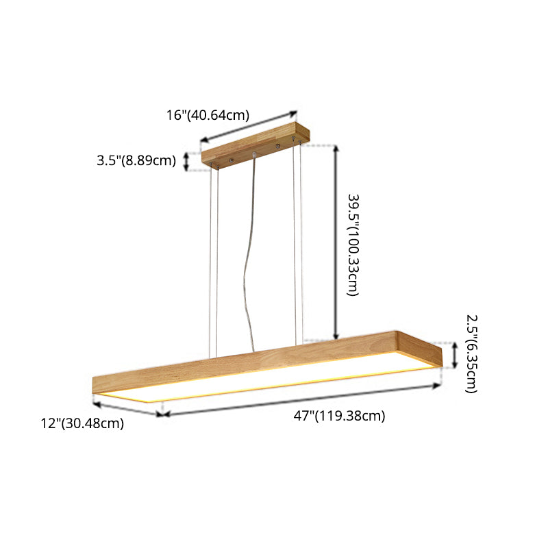 Lámparas de colgante de madera para el comedor