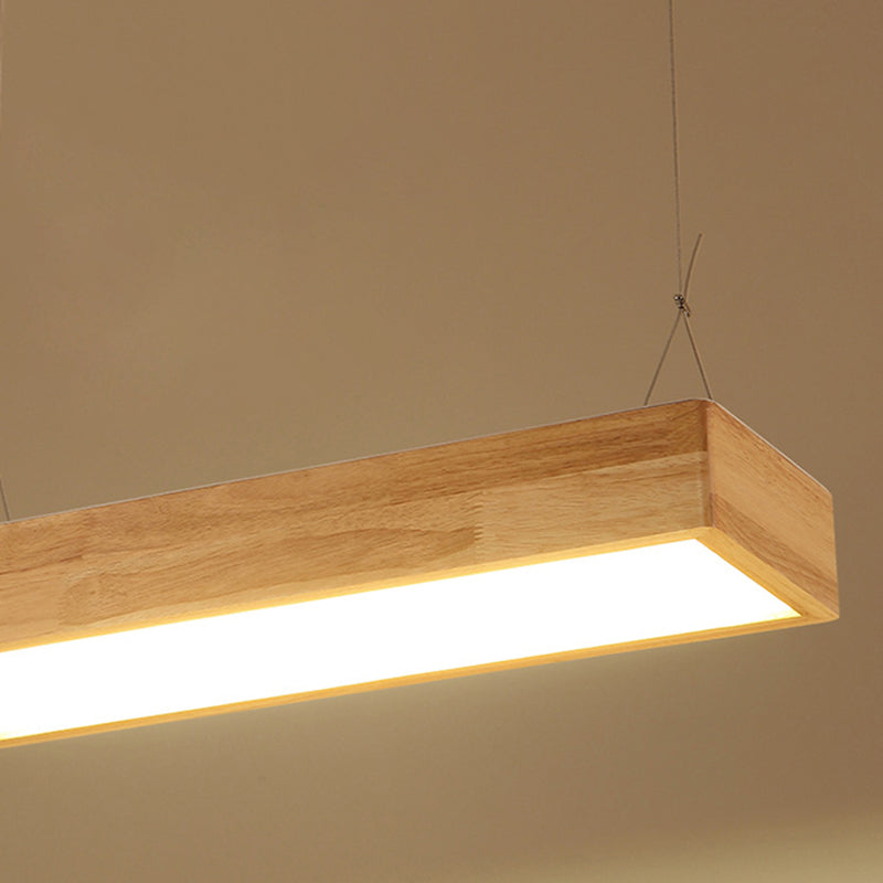 Lámparas de colgante de madera para el comedor