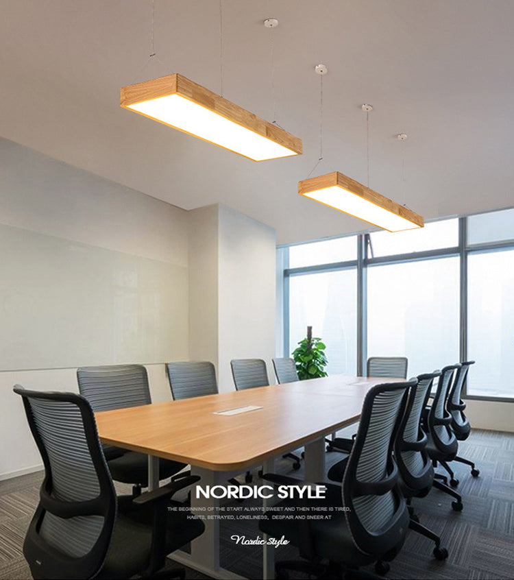 Lámparas de colgante de madera para el comedor