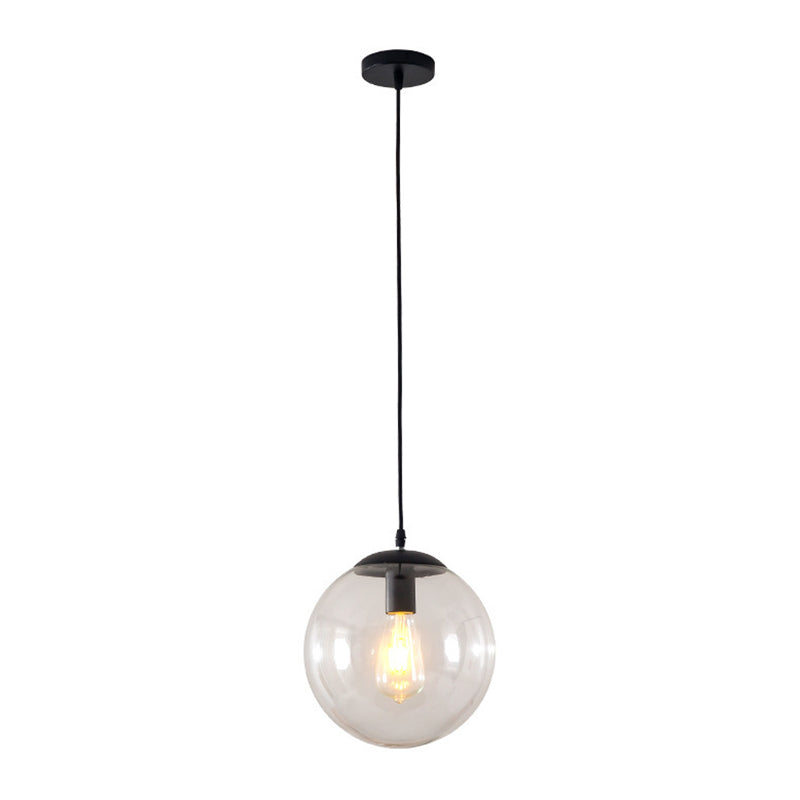 Vetro trasparente sferico minimalista contemporaneo 1 piede chiara 1 piega per il soffitto appeso per tavolo da pranzo
