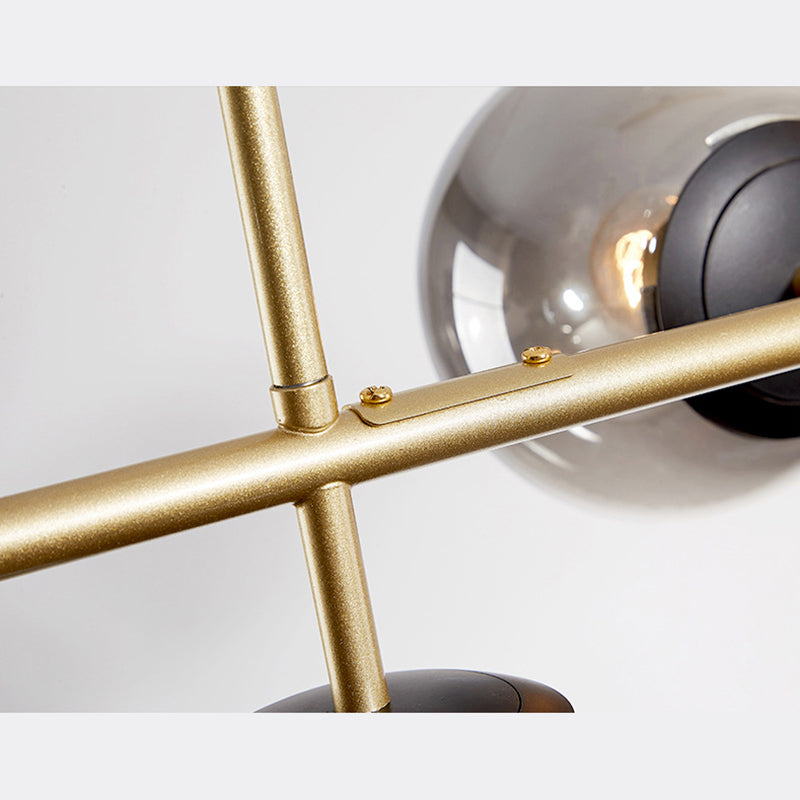 Luces de lámpara de araña de la isla de estilo minimalista moderno Vaso 6 luces de la isla de 6 luces para comedor