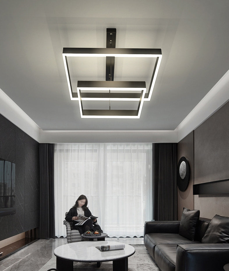 Iluminación de colgante estructurado negro mate lámpara de led metal para sala de estar para sala de estar