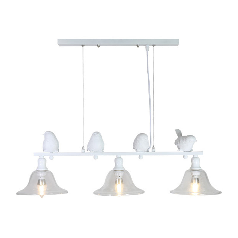 Modern 3-Light Black Island Lighting Design with Adjustable Cord