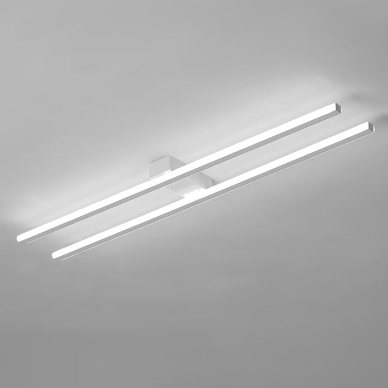 Lignes parallèles LED encastré simplicité acrylique Ultra-mince couloir éclairage monté au plafond
