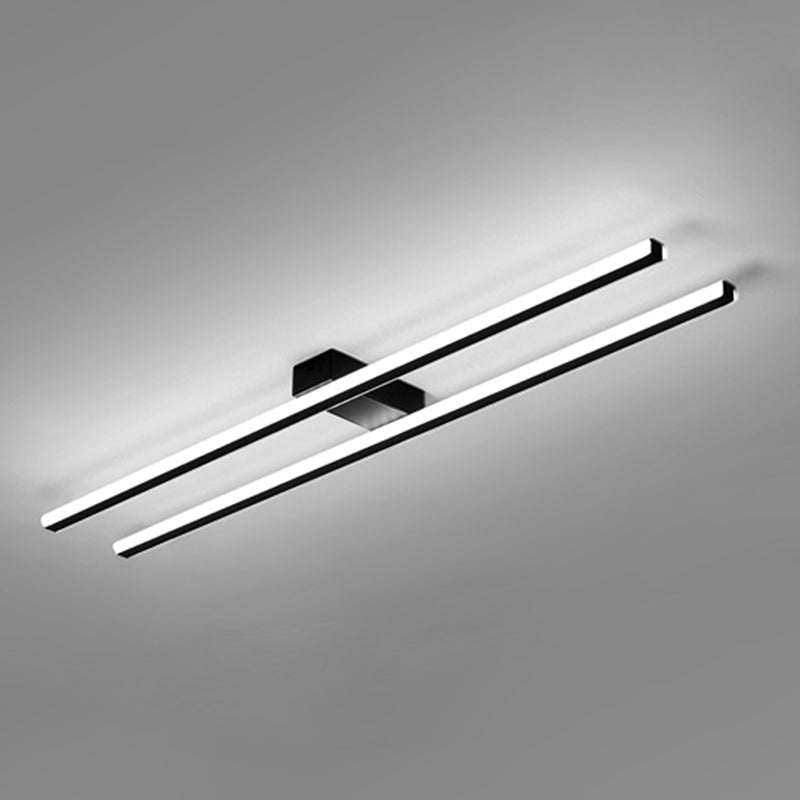 Lignes parallèles LED encastré simplicité acrylique Ultra-mince couloir éclairage monté au plafond