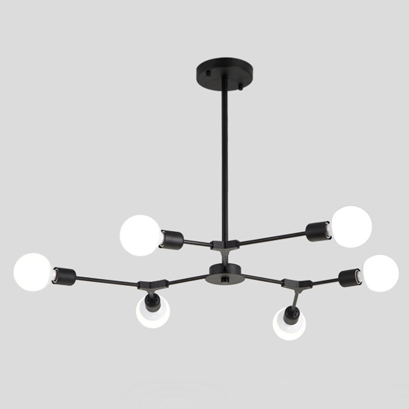 Modern Minimalist Style Branch Chandelier Lighting Fixtures Metal Chandelier for Living Room