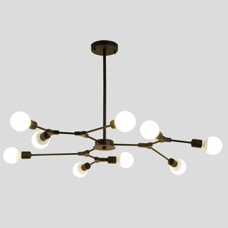 Modern Minimalist Style Branch Chandelier Lighting Fixtures Metal Chandelier for Living Room