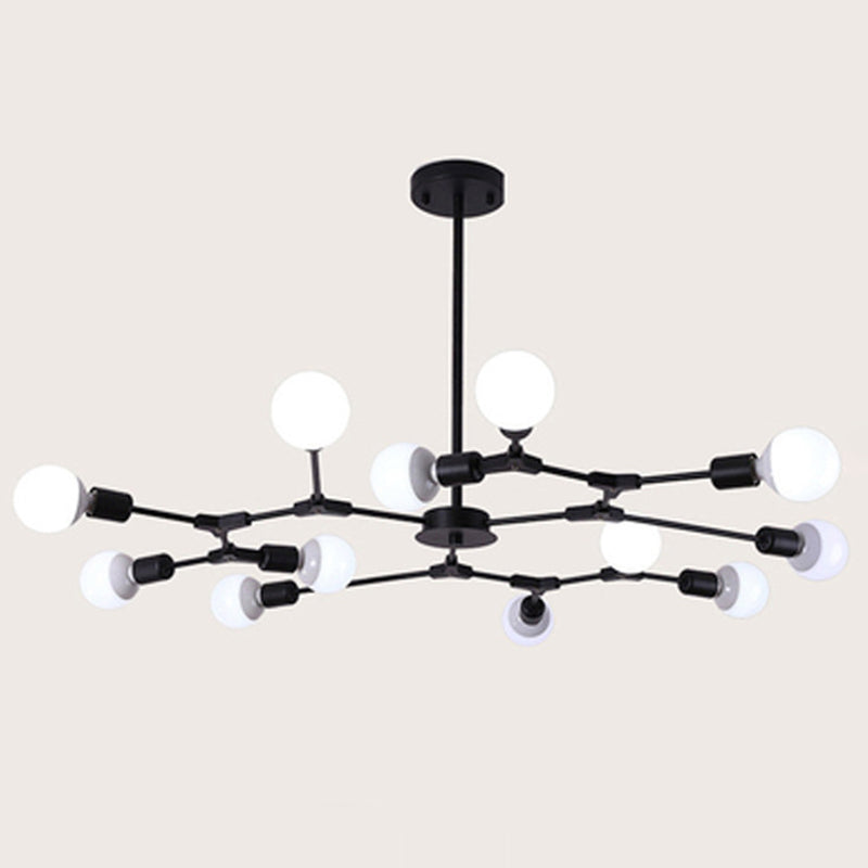 Modern Minimalist Style Branch Chandelier Lighting Fixtures Metal Chandelier for Living Room