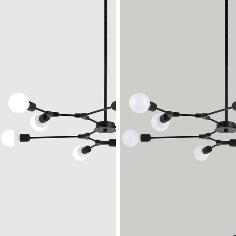 Modern Minimalist Style Branch Chandelier Lighting Fixtures Metal Chandelier for Living Room